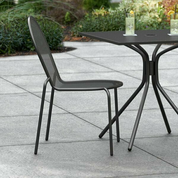 Lancaster Table & Seating Harbor Black Outdoor Side Chair 427CSMSDBLK
